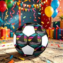 1pc Shark Sunset Art Lightweight PVC Training Soccer Ball, Size 5, Suitable for Indoor and Outdoor TrainingGift y60365 Size 5