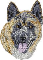 Akita, Akita Inu - Naszywka W Kształcie Psa, Haftowana Łatka, Unikatowa Ozdoba Do Plecaka Marki Art-Dog