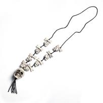 Versatile Skull Necklace: Halloween Prank & Party Essential One Size