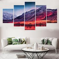 5 plokščių peizažas Siera Nevados sniego kalnas drobės tapyba Plakatai ir spaudiniai Sienų menas Paveikslėlis Namų dekoras Be rėmelio 20x35cm*2  20x45cm*2  20x55cm*1