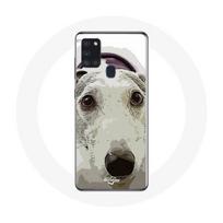 Coque Samsung Galaxy A21S Lévrier greyhound Race de chiens