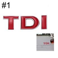 1 vnt. metalinis TDI automobilio šono/galinio/priekinio papuošimo ženklelio emblemas, 3D lipnus automobilio vardinės lentelės lipdukas