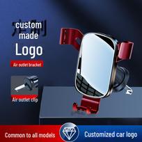 Car Gravity Mobile Phone Holder Air Conditioner Outlet Fan Blade Hook Gripper Alloy Support - One Piece Delivery Outlet Holder