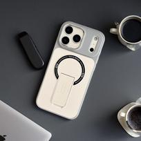 Armor Bracket Phone Case For iPhone 17 Air 16 15 14 Plus 13 Pro Max Heavy Duty Hard For Magsafe Magnetic Wireless Charging Cover iPhone17 Pro