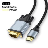 Su HDMI suderinama su VGA jungtimi su lusto 1080p konverterio adapterio laidu nešiojamiesiems kompiuteriams projektoriams 1 meter