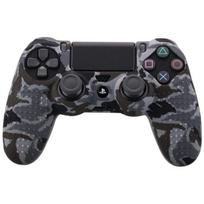Camouflage Case Graffiti Studded Dots Silikoninės gumos gelio oda, skirta Sony PS4 Slim / Pro valdikliui gray