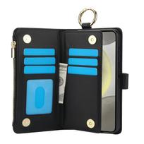 for Samsung Galaxy A55/A15/A54/A14/A73/A53/A13/A72/A52 Wallet case with Zipper Credit Card Holder RFID Blocking,Flip Folio Cover For Galaxy A72 4G 5G juoda