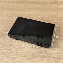 17x10 Black Light-Blocking Transparent Plastic Storage Box - Square Packaging Tool and Sample Holder D603 Empty Box 17.5*10.6*2.6CM juoda
