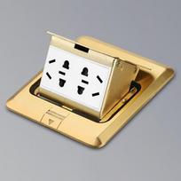 YQILONG Waterproof Hidden Damping Pop-Up Floor Socket 10-Hole