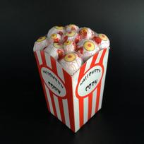 Halloween Decor: Popcorn Bar Eyeballs & Spider Simulation gray