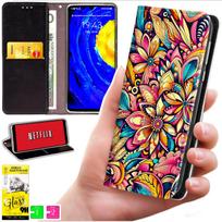 Etui Typu Portfel Do Xiaomi 15T - Pokrowiec Bluemoon Nadruk + Szkło 9H