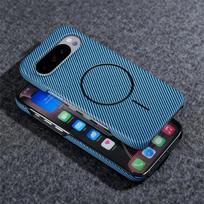 Halfframe Carbon Fiber Kevlar Texture PC For Phone Case For Google Pixel 10 9 A Pro ProXL Magnetic Wireless Charge Cover Google Pixel 10 Pro