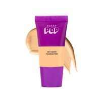 Sugar Pop HD Liquid Foundation Tube Matte Finish Full Coverage Waterproof Longwear Lightweight Face Makeup 18ml 05 Almond