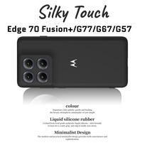 Skysto silikono originalus dėklas, skirtas Motorola Signature G87 G77/67/57/47/37/17 Power Edge 70 Pro Ultra Fusion+ 60 Stylus Neo Motorola Edge 60 Pro juoda