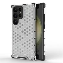 Honeycomb Shockproof For Samsung Galaxy S24 Ultra Case Armor Capa Samsung S24 Ultra S24 Plus Cover Translucent TPU PC Protector S24 gryna