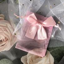 20pcs Drawstring Organza Bags Gift Bags Exquisite Butterfly Bags Jewelry Packaging Bags Wedding Bags Gifts Pouches 10x15cm rožinė