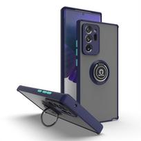 Magnetic Case For Samsung Galaxy S8 S9 S10 S10 Plus Note8 9 10 20 Plus UItra Cover Matte  Ring Bracket Stand case For Note20 UItra mėlyna