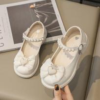 Pearl Children Leather Shoes Bowknot Casual Kids Flats Fashion Mary Jane Shoe  Daily M