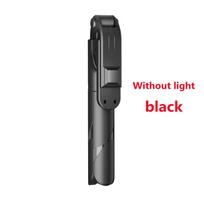 NAUJAS „Bluetooth“ belaidis „selfie Stick“ mini trikojis Ištraukiamas monopodas su užpildymo lempute Nuotolinis užraktas skirtas IOS Android telefonui Black No light