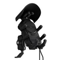 Motorcycle Phone Holder 15W Wireless Charging Shockproof Bike Cellphone Support Anti-Theft Motorbike Phone Bracket Waterproof