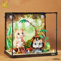 MOC Žiurkėno Gyvūno Modelis Statybinis Blokuotas Plyta Berniukas Surinkimo Statybinis Žaislas Vaikams Vaikas DIY Žaidimas Namų Stalo Dekoras WITH BOX