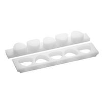 Yamagata Chemical Onigiri Mold with 70mm W x 60mm H x 25mm D x H x Makes Large Triangular Onigiri Commercial Use Press-On Lid, 5-Cavity, Dimensions balta