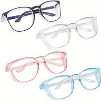 Anti Fog Glasses with Side Guard - Scratch Resistant Transparent Lenses, Compatible with Anti Fog Solutions