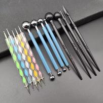Mandala Dotting Tools Painting Stencils Handwork Drawing Stylus DIY Stone Embossing Starter Drawing Stylus Pens Art Kit Tools
