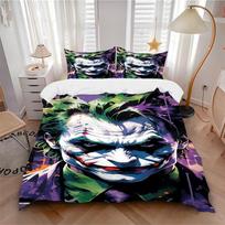 3pcs Joker Bedding Set, Soft Polyester Duvet Cover and Pillowcases Machine Washable Seasons all suitable & Guest Room Decor336 135x200cm