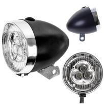 3 LED Retro Dviračio Žibintas Šakei Juodas AAA Baterijos Pridedamos