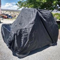 Atsparus vandeniui UTV dangalas Anti-UV 210D Oksfordo audinys Utility Vehicle Sandėliavimo dangalas Polaris Ranger Yamaha Can-Am Kawasaki XL XXL XL- 290x150x190cm juoda