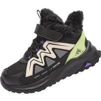 Balabala Kids High-Top Fleece-Lined Winter Outdoor Boots 34