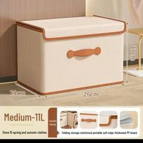 Collapsible Wardrobe Underwear Storage Box with Flip-top Lid for Clothes