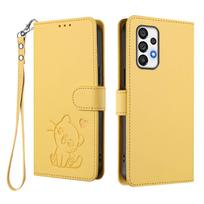 WEFOR Wallet Case for Samsung Galaxy A57 A37 A17 A73 5G A72 A71 A56 A55 A54 A53 A52 A51 4G, Cute Cat Flip Cover with Card Holder For Galaxy A52