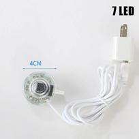Aquarium Underwater LED Light Air Bubble Stone Colorful For Fish Tank Round Lamp