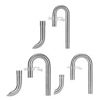 Aquarium Filter Tubing Stainless Steel Aquatic Lily Pipe Outlet Set Easy Install Connector for Freshwater Aquascape 12 Outlet