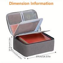 Document Storage Bag Passport Files Lockable Folder Ticket Credit Card Certificates Bags Office Organizer Accessories Supplies pilka