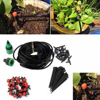Drip Irrigation Kit Greenhouse Watering System Adjustable Mist Cooling Irrigation Set 5/15/25m Hose Gardening Supplies