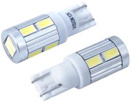 Żarówki W5W Led T10 12V 6000K Biała 10X Smd Canbus Vision