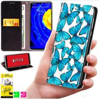 Etui Typu Portfel Do Xiaomi 15T - Pokrowiec Bluemoon Nadruk + Szkło 9H