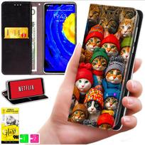 Etui Typu Portfel Do Xiaomi 15T - Pokrowiec Bluemoon Nadruk + Szkło 9H