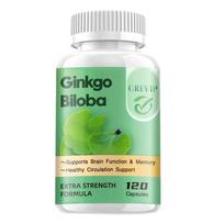 Organic Ginkgo biloba extract capsules, all-natural, easily absorbed, and highly effective formula. 120*1