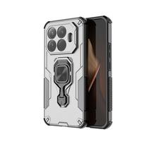 For Xiaom 15T Pro Case Phone Stand Protector Xiaom 15T Pro Cover Shockproof TPU PC Armor Magnetic Finger Ring Case Xiaom 15T Pro xiaomi 15T Pro pilka spalva