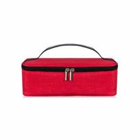 Home Large Capacity Portable Thermal Bag Oxford Cloth Thickened Lunch Bag Mini Reusable Insulated Cooler Bag Outdoor Picnic raudona