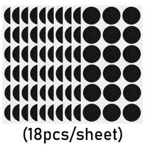 360/18pcs Self Adhesive Felt Chair Leg Pads Round Square Table Desk Sofa Legs Mat Anti-Slip Covers Furniture Protector Stickers (as the picture,18pcs- (1 Sheet))