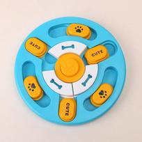 Slow Feeder Anti Choking Dog Puzzle Rotating Durable Pet Slow Food Bowl with Sound Interactive Pet Feeding Dog Feeding Time
