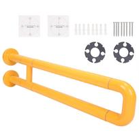 UShaped Toilet Grab Bar NonSlip Stainless Steel Bathroom Support for Seniors Elderly yellow