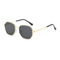 2026 New Fashion Metal-Frame Sunglasses Trendy Minimalist Polygonal Eyewear Unisex Outdoor Fishing UV-Protective Sun Glasses