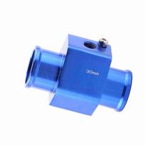 Universalus metalinis automobilio vandens temperatūros jungiamasis vamzdelis žarna temperatūros jutiklio adapteris mėlynas 30mm 34MM juoda