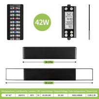 Full Spectrum 24/7 lamp Aquarium LED Light with Thermometer and Memory Function for Aquatic Plants aquarium Light accessories